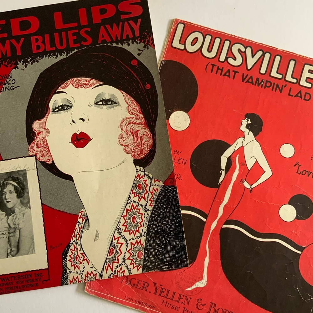 2 Sassy Antique Sheet Music
